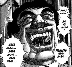 The hideous instructor from the manga, Kamon